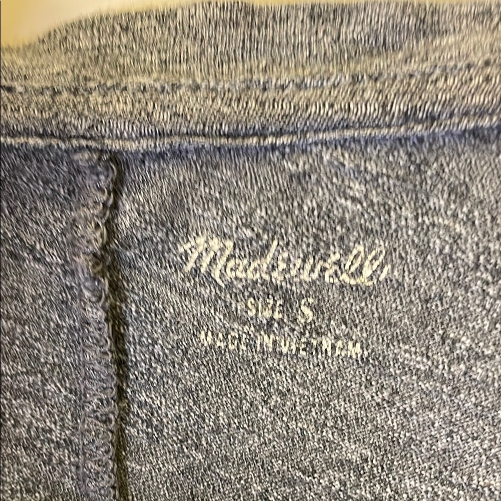 Madewell Charcoal Long Sleeve Women's Tee - Picture 2 of 5